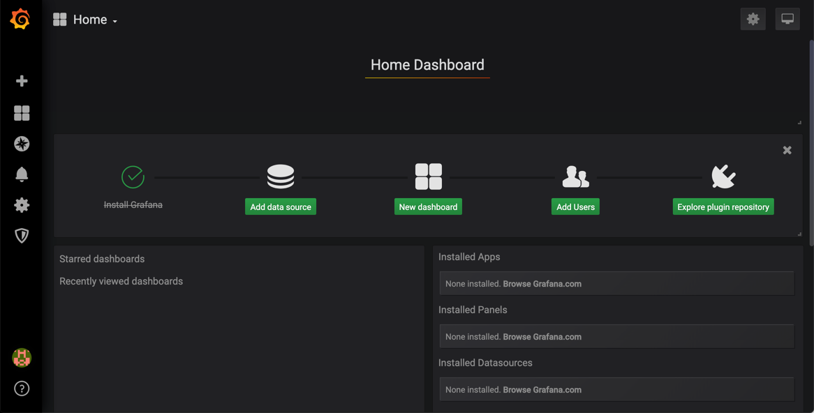 Grafana Home Dashboard